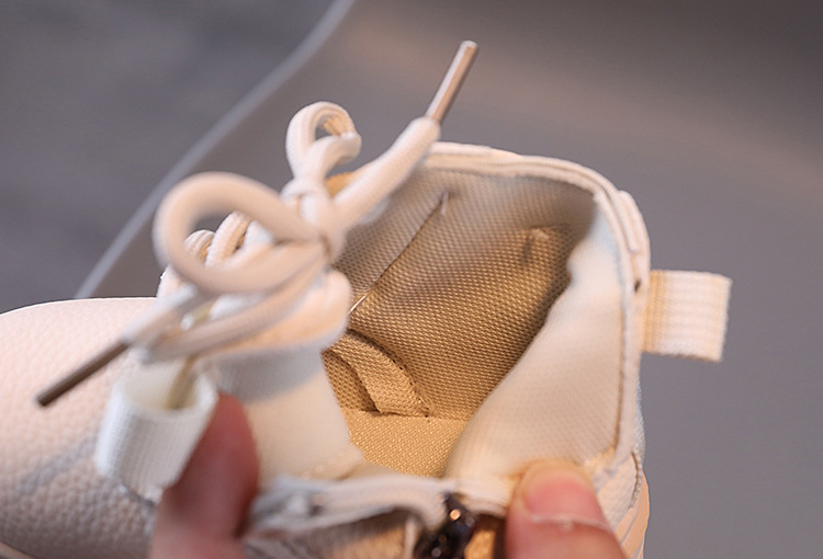 Botas curtas britânicas para meninos e meninas, primavera 2024, sapatos antiderrapantes com sola macia para bebês_voghion.com