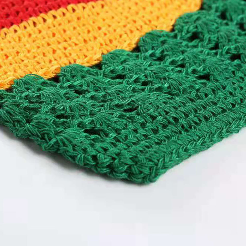 Handgehäkelte atmungsaktive Hohlwollmütze Beliebte vielseitige Haarmütze Unisex_voghion.com