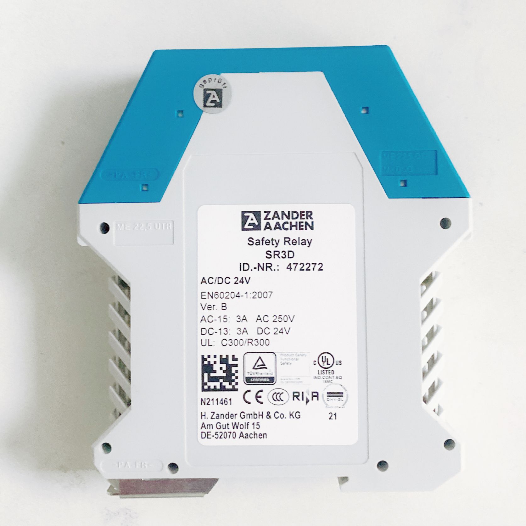 德国ZANDER 继电器 SR3D 24V开票另加税点