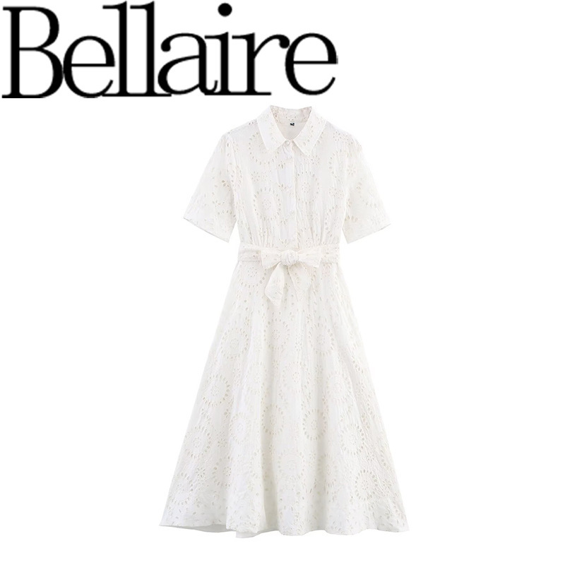 Za Export Wholesale European and American Style French Women's Fashion Series Embroidered Shirt Dress 4786137