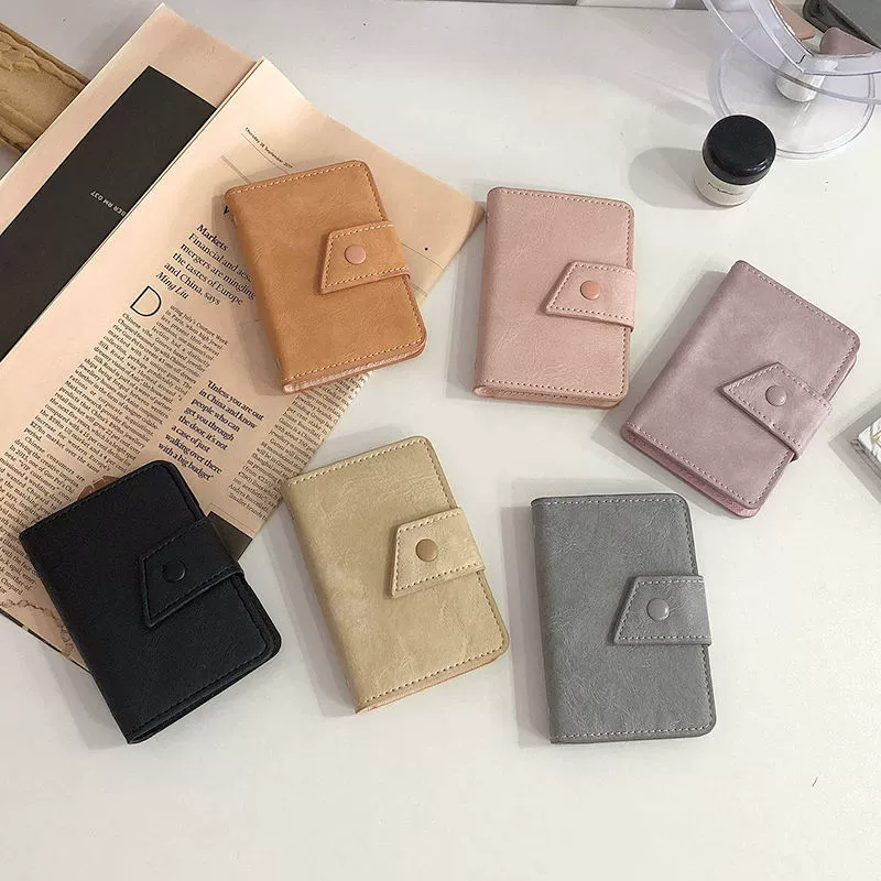 Зажим для карт Ретро-картон Женский небольшой большой емкости с несколькими картами