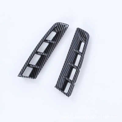 20 Jiahua front fog lamp cover fog lamp decorative cover suitable for Kia Carnival fog lamp protective cover modified sheet L (Light frame) - carbon-fiber