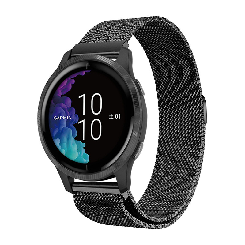For garmin venu 2/venu SQ/venu 2s Stainless Steel Milanese Magnetic Strap
