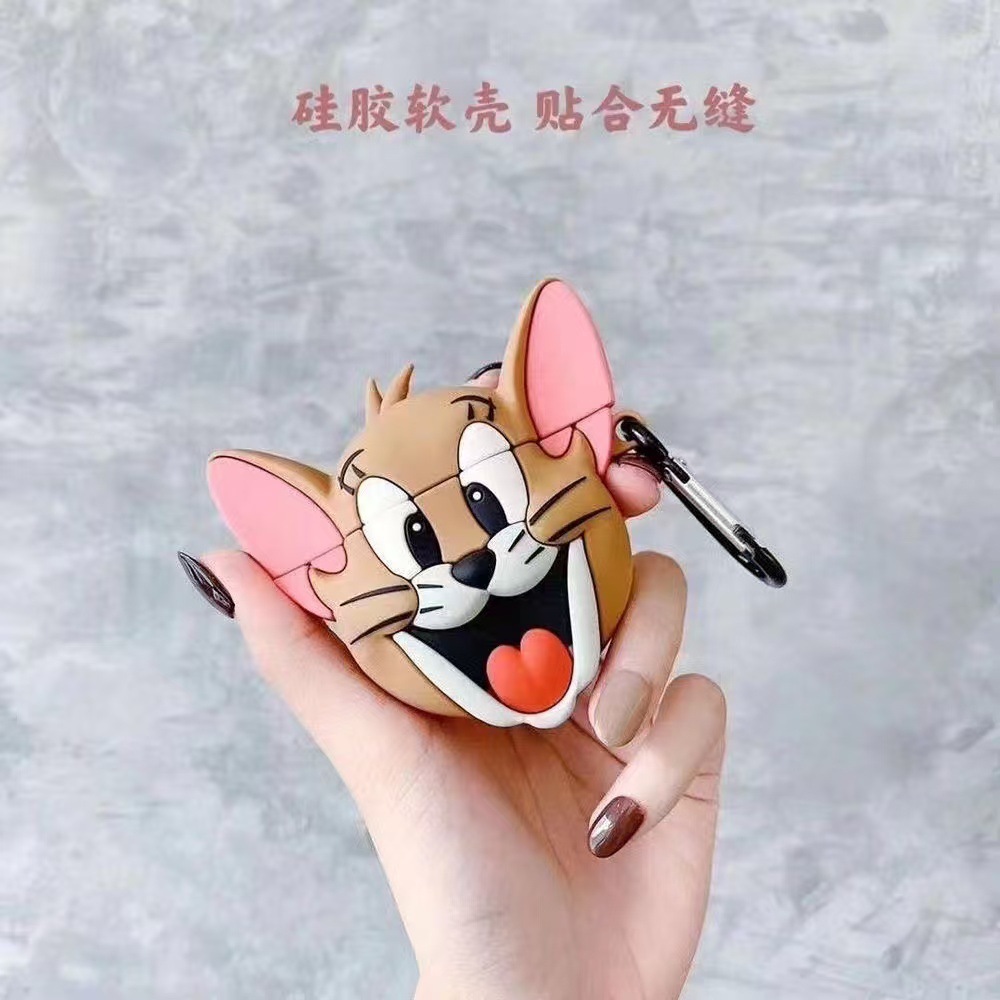 Fantasma cubierta de auriculares para airpods 4 generación Apple Pro2 caricatura de silicona encantadora caja blanda 3 generación cuatro o cinco