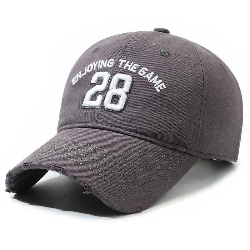 Washed Baseball Cap For Men And Women Embroidered Letter Style_voghion.com