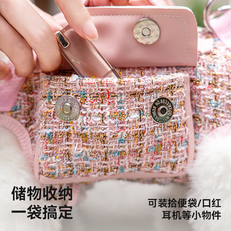 Xiaoxiangfeng 犬横型バックパックお出かけバッグ猫バッグペット子犬ポータブルクロスボディ軽量ショルダーお出かけ犬散歩バッグ|undefined