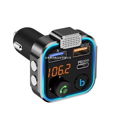 車の Bluetooth MP3 音楽プレーヤー BT5.0 FM トランスミッター PD20W QC3.0 携帯電話充電器