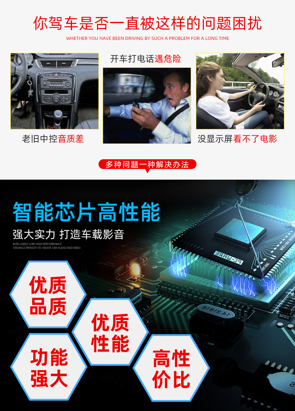 Universal 7-inch single spindle manual telescopic screen car MP5 player USB mobile phone charging reversing machine