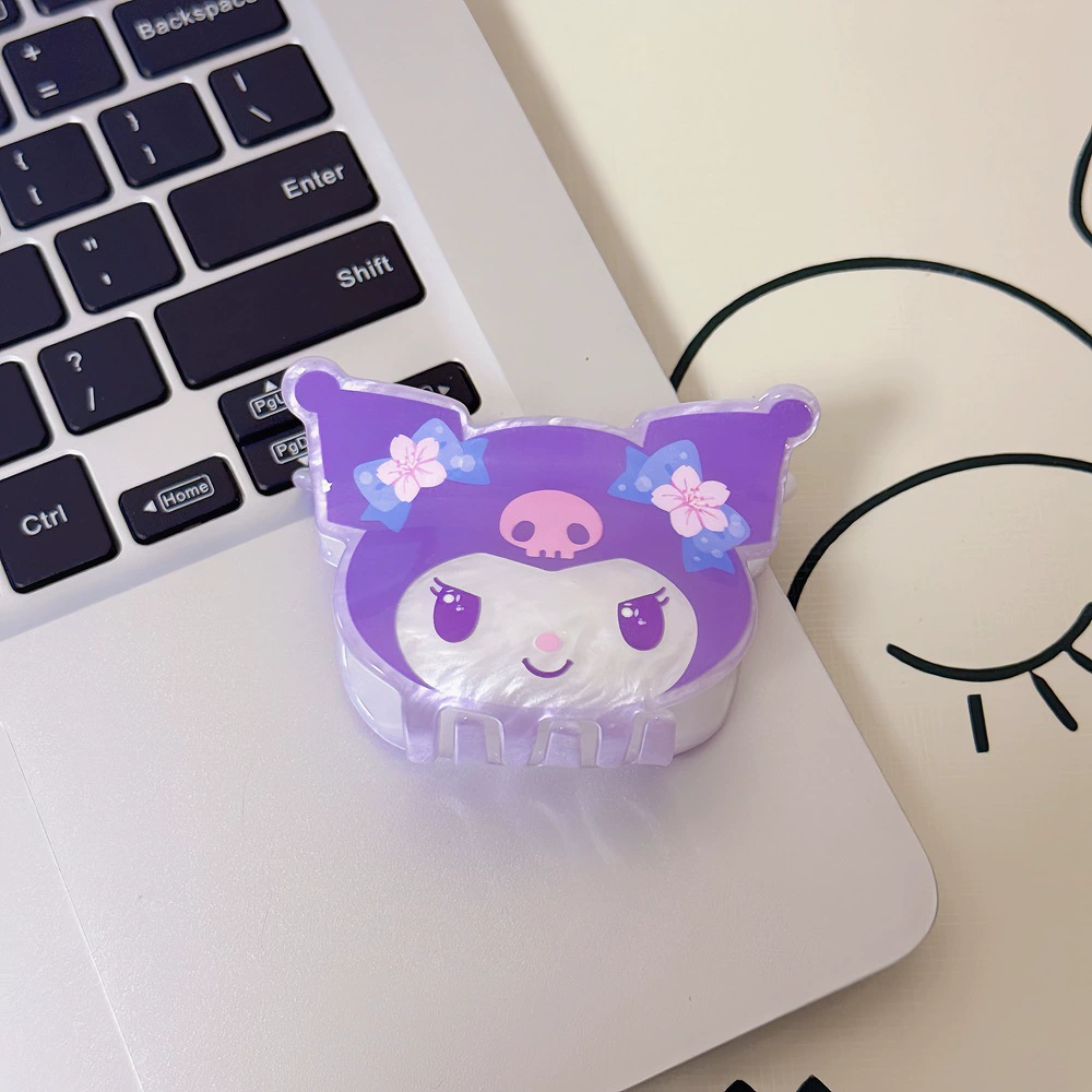 Заколка (Sanrio) Hello Kitty и друзья, мультяшная детская заколка из перламутрового акрила 6×5×5 см