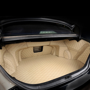 Car full surrounded by wear-resistant leather trunk original car version special anti-slip tiled single-piece tailgate pad