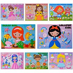 恐龍EVA貼畫3D立體幼兒園兒童手工製作材料包大號交通粘貼畫玩具