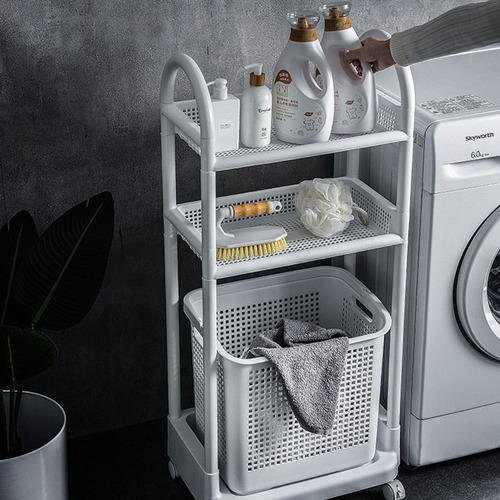 Simple dirty clothes storage basket, bathroom portable laundry basket, dirty clothes basket, bathroom layered removable dirty clothes basket