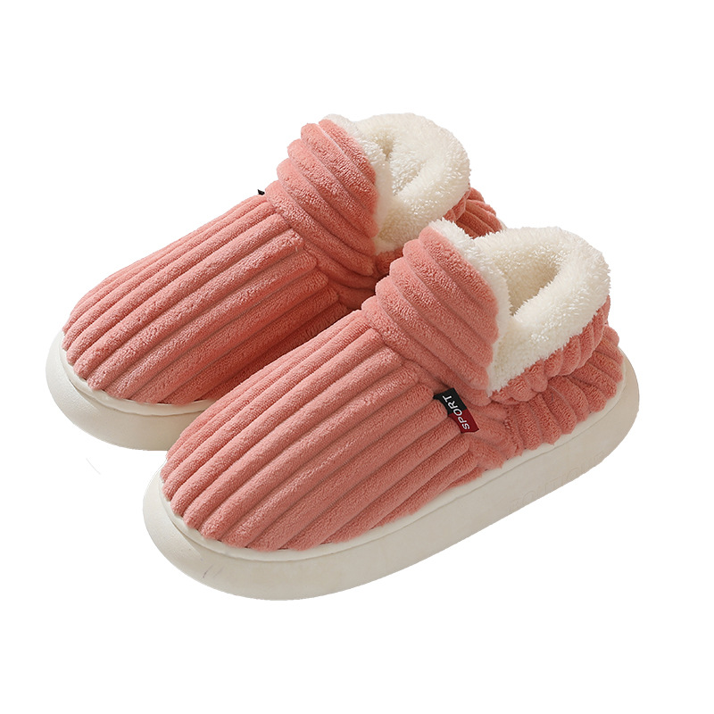 Dames Polaire Bout fermé Printemps Automne Extérieur Léger Antidérapant Maison Chaussures Pantoufles_voghion.com