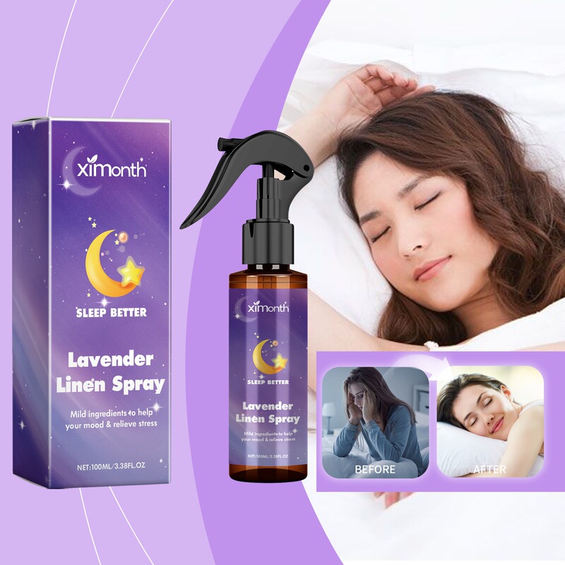 Ximonth Lavender Sleep Spray Soothing, Gentle, and Refreshing Indoor Care Spray for a Comfortable and Elegant Ambiance