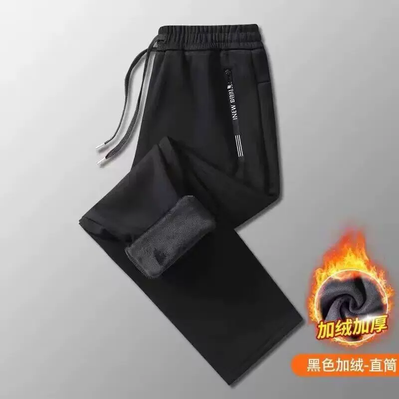 秋冬加绒加厚干活穿的男士运动裤休闲裤跨境外贸批发大码裤子男潮