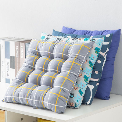 学生椅子凳子坐垫宿舍办公室久坐座垫方形屁股垫椅垫家用绑带棉麻|ms