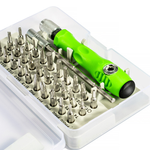 32-in-1 watch and mobile phone disassembly and repair household 7389 hardware tools multi-purpose bit screwdriver set