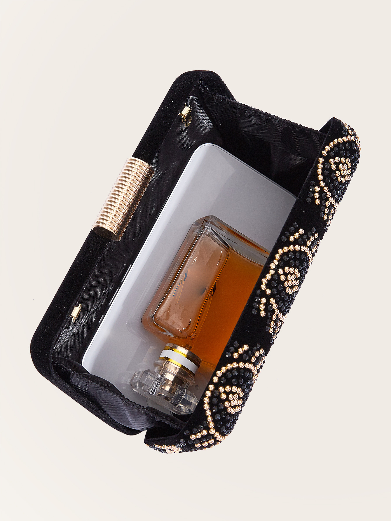 Glitzernde Damen Abendtasche Mit Strass - Elegante Clutch Tasche_voghion.com