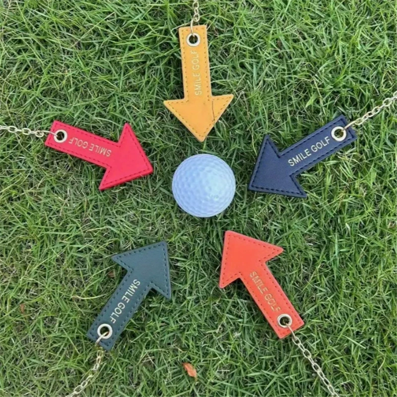 Магнитная наружная кожаная стрелка для гольфа маркер гольф-мяч гвоздь цепи Golf Ball TEE подвеска
