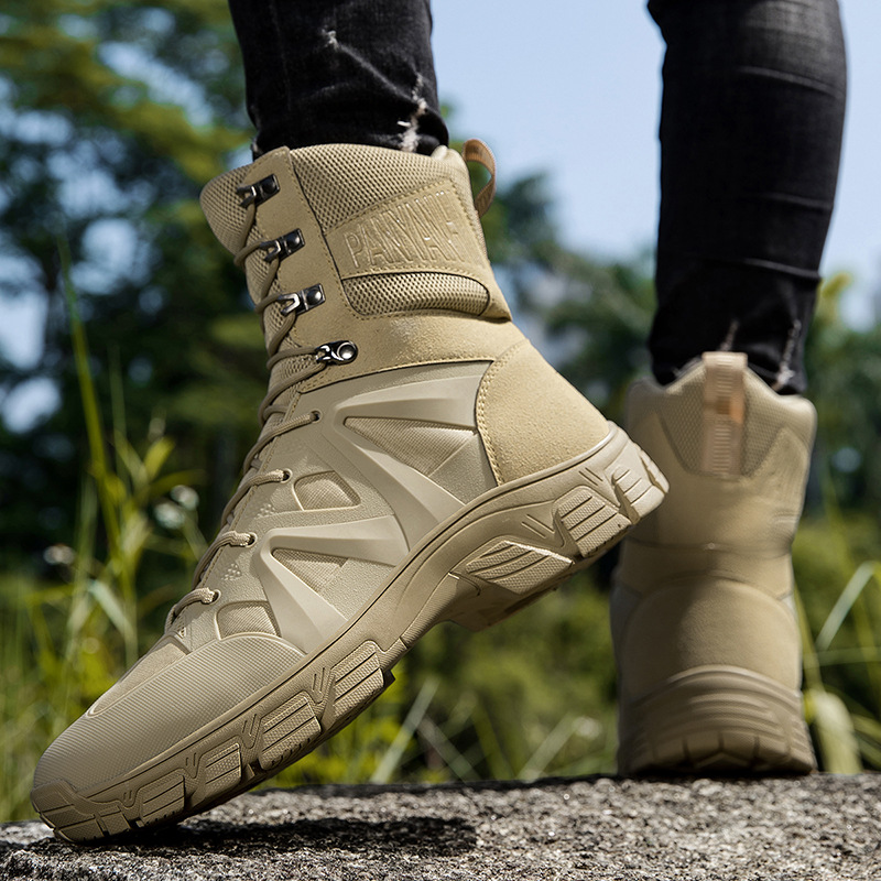 Martin botas grandes zapatos de caminata del desierto para hombres botas militares anti-colisión anti-patada botas tácticas al por mayor transfronterizas