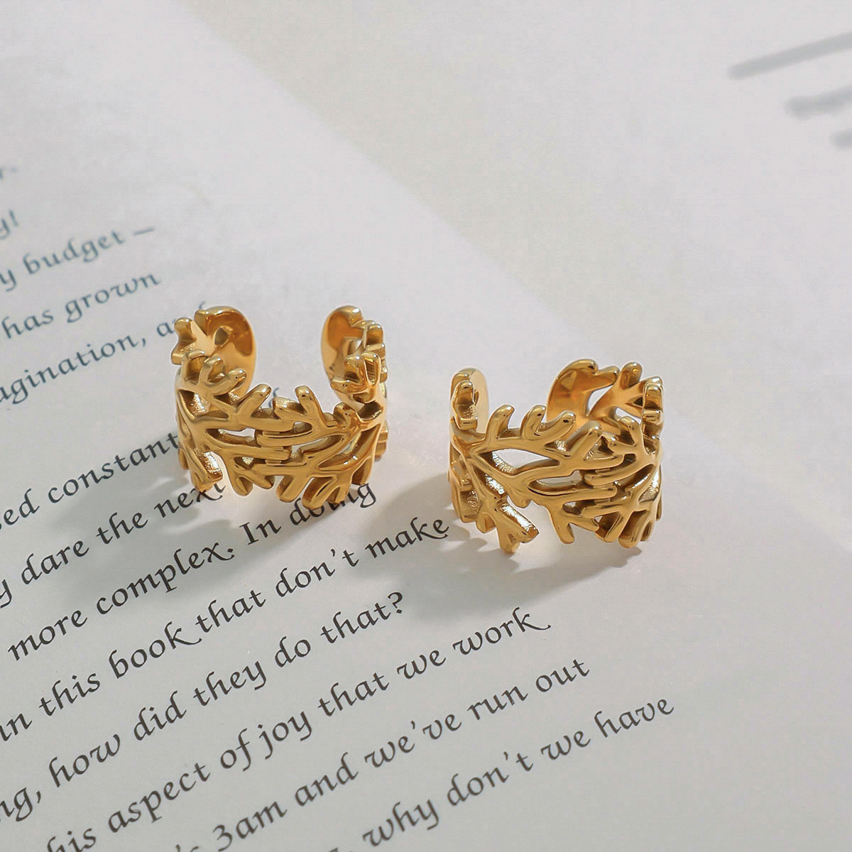 Jieding clip de hueso de la oreja de acero inoxidable europeo y americano sin orejas perforadas Pendientes de alta gama de nicho Joyas de acero de titanio Earrings transfronterizos