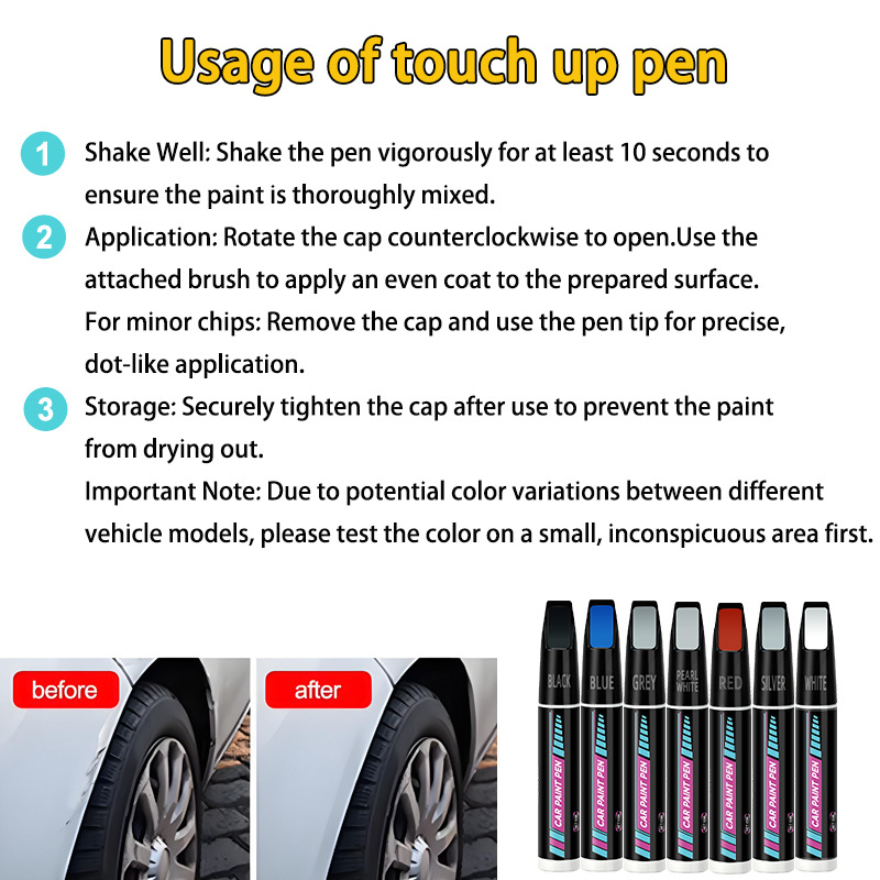 Prepinfoam-P115 Car Touch-Up Pen Scratch Repair Cross-Border Special Body Color Touch-Up Pen