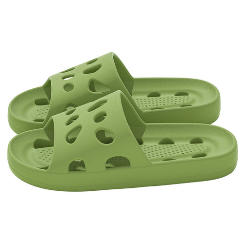 New Arrival Bathroom Leak-Proof Slippers for Women—Summer Home Style, Non-Slip, Hollow-Out, Breathable Sandals for Men’s Indoor Bathing