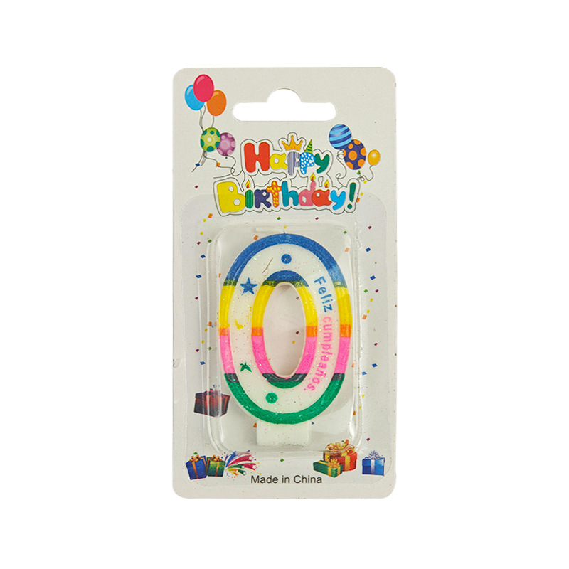 ¿Velas digitales de exportación espumantes de vela espumosa de polvo de brillo de vela digital 0 - 9 y signo de interrogación? Candle cumpleaños