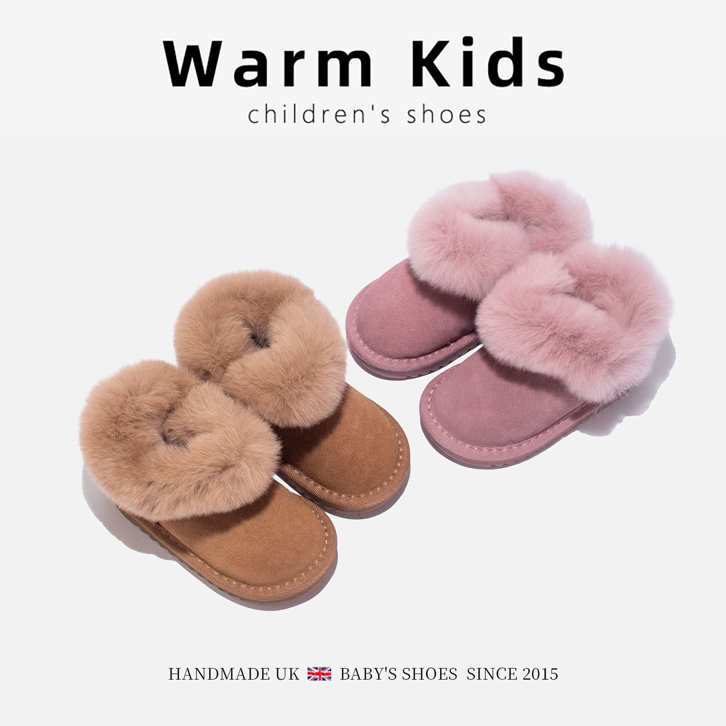 Детские зимние теплые зимние сапоги с кроличьим мехом для мальчиков и девочек, на флисовой подкладке, на теплотехническом и утолщенном снежном хлопковом детской обуви в корейском стиле.