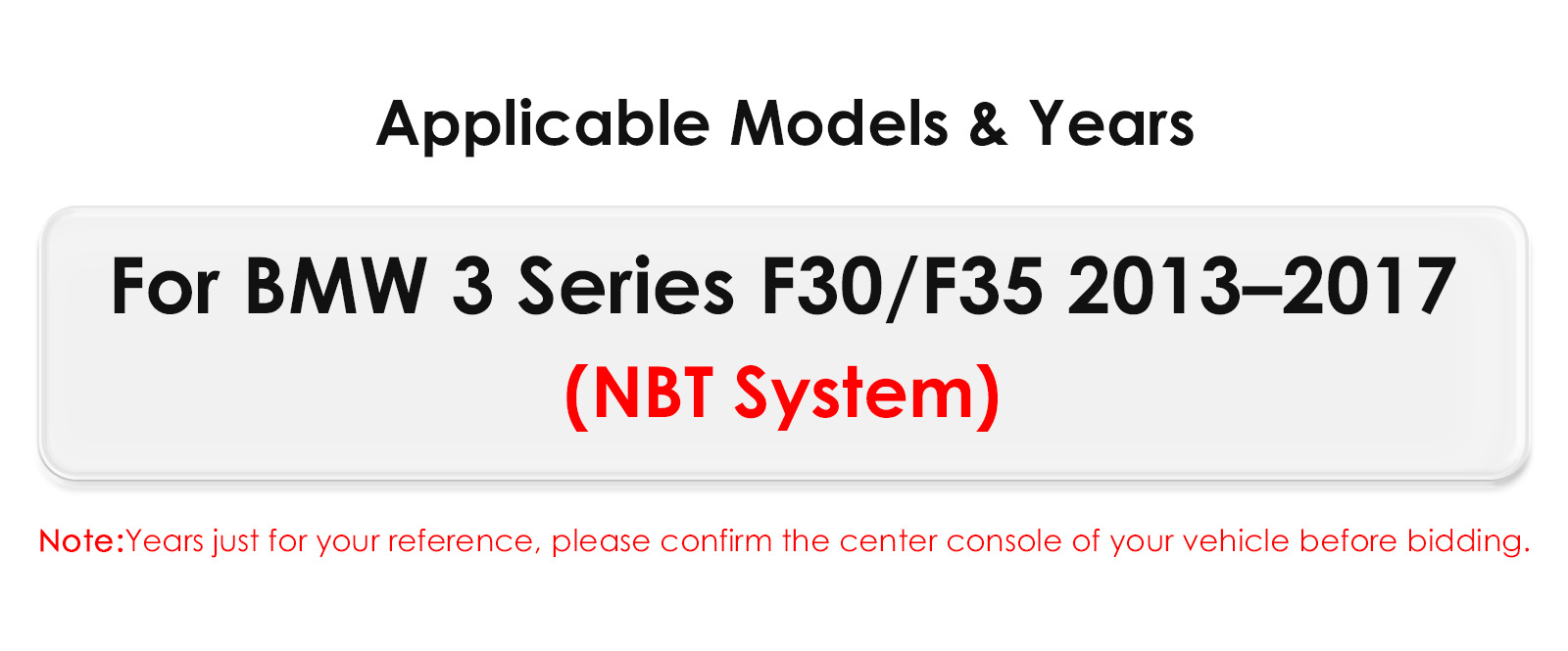 12.3inch Suitable for BMW F30 F35 NBT models from 2013-2017, in-car navigation GPS Bluetooth central control large screen Linux