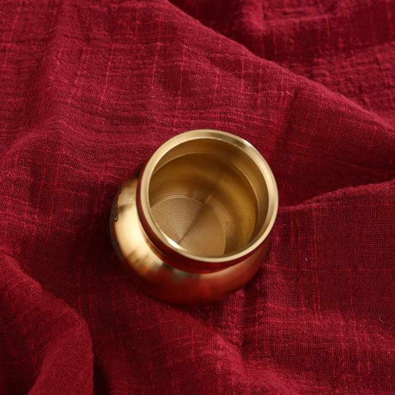 Avoiding fire dragon bottle Bronze roof open lid to relieve fire burning Tianmen male owner with Fluton Feng Shui avoiding fire dragon gourd copper ornaments