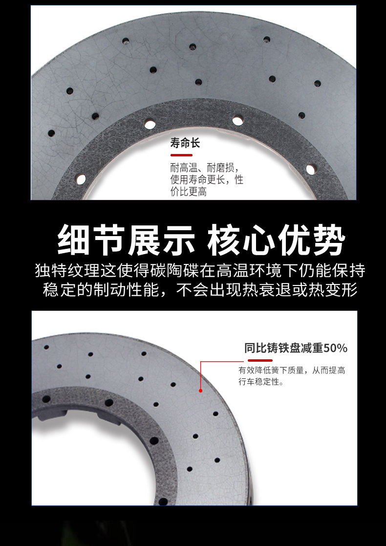 M Performance 6-Piston Front and Rear Carbon Fiber Ceramic Brake Kit Is Suitable for the New Bmw 3 Series G20