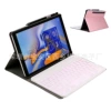 Golden white case contains rose, keyboard
