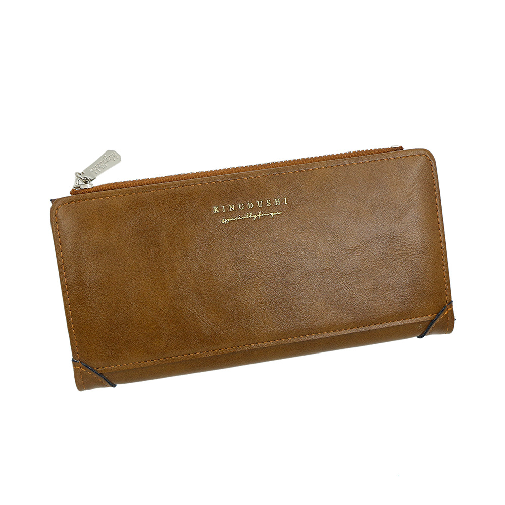 Nuevo tipo de cartera larga para hombres retro multifuncional europea y americana tarjeta multifuncional cartera pu simple cartera de hombres al por mayor