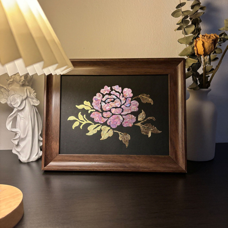 Pintura de conchas de mariposa de caracoles hecha a mano DIY paquete completo de materiales de actividad creativa grupo de construcción de marcos de abollo