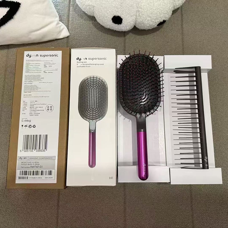 ダイソンと同じスタイルのエアクッションコーム、帯電防止マッサージコーム、ワイドトゥースコーム、ヘアコーム、女性用家庭用ポータブルエアバッグコームセット|undefined
