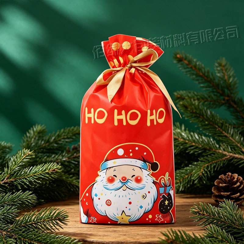 Nuevo regalo de Navidad bolsas de regalo caramelo bolsas independientes de Nochebuena decoraciones de lana bolsa de manzana cerrada