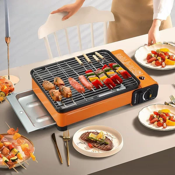 Outdoor Portable Gas Barbecue Grill Liquefied Gas Gas Barbecue Stove Home Courtyard Bbq Outdoor Korean Grill