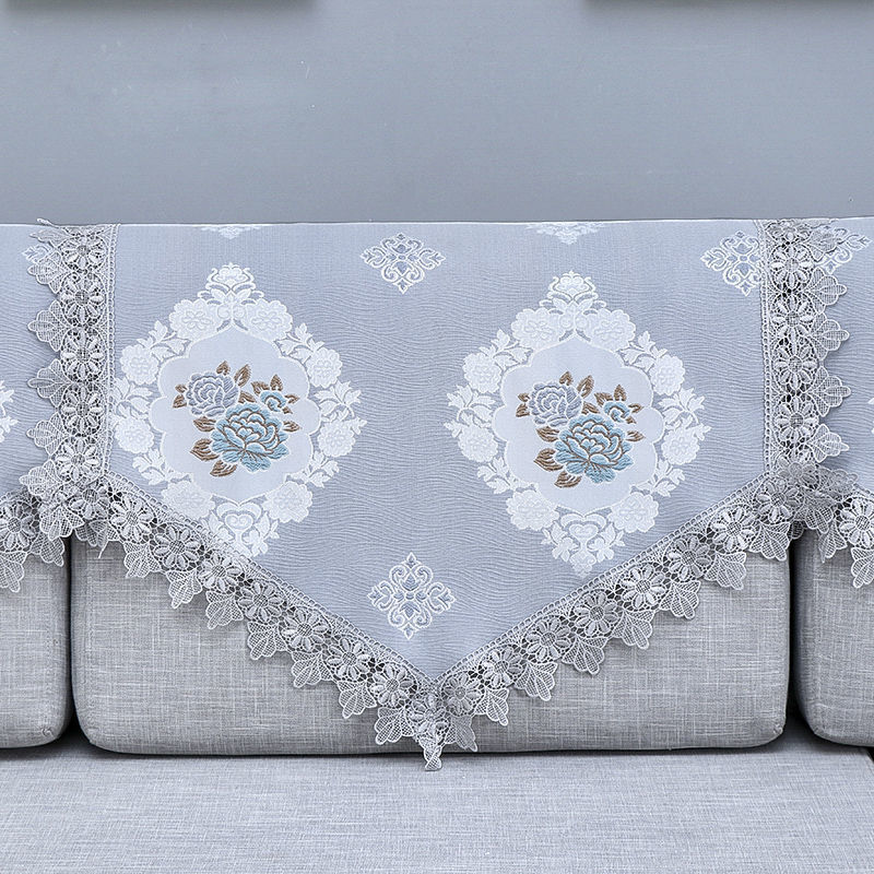Sofa Towel, Lace Fabric, Non-Slip Back Towel, Dust-Proof Back Towel, Armrest Triangle Cover, Sofa Cushion Cover, Seat Cover