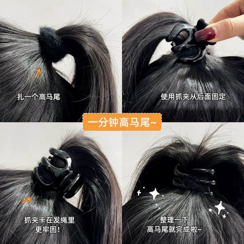 Заколка для волос в форме тыквы, нишевая заколка для волос, головной убор, матовый высокий хвост, заколка для волос на спине для девочек, большой размер