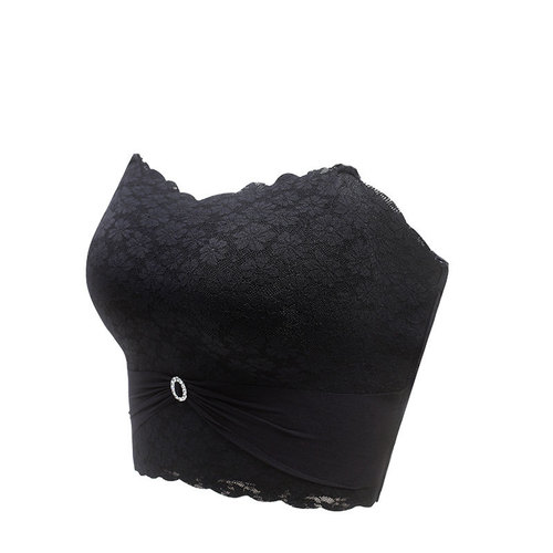 Pure Desire Strapless Underwear for Women with Big Breasts and Small Breasts without Wires to Shrink Secondary Breasts and Push Up Bras Summer Thin Style