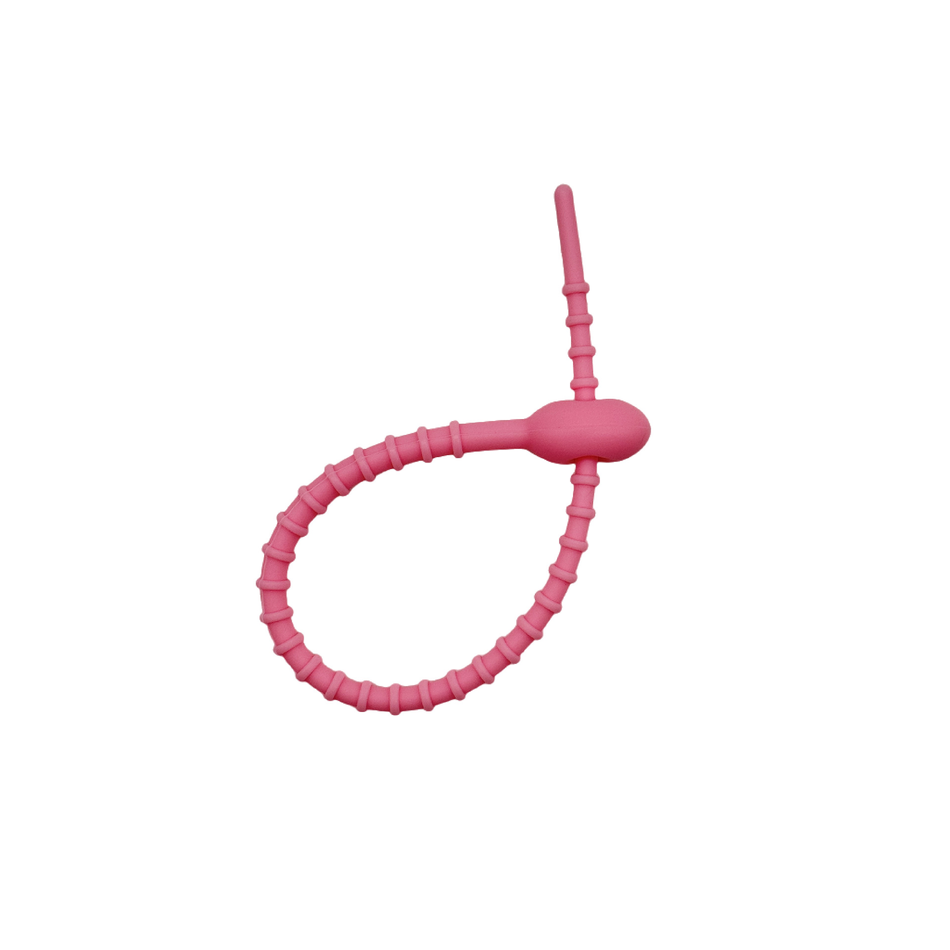 Color 21cm silicone cable tie data cable storage rope self-locking twine tadpole tie diy keychain accessories