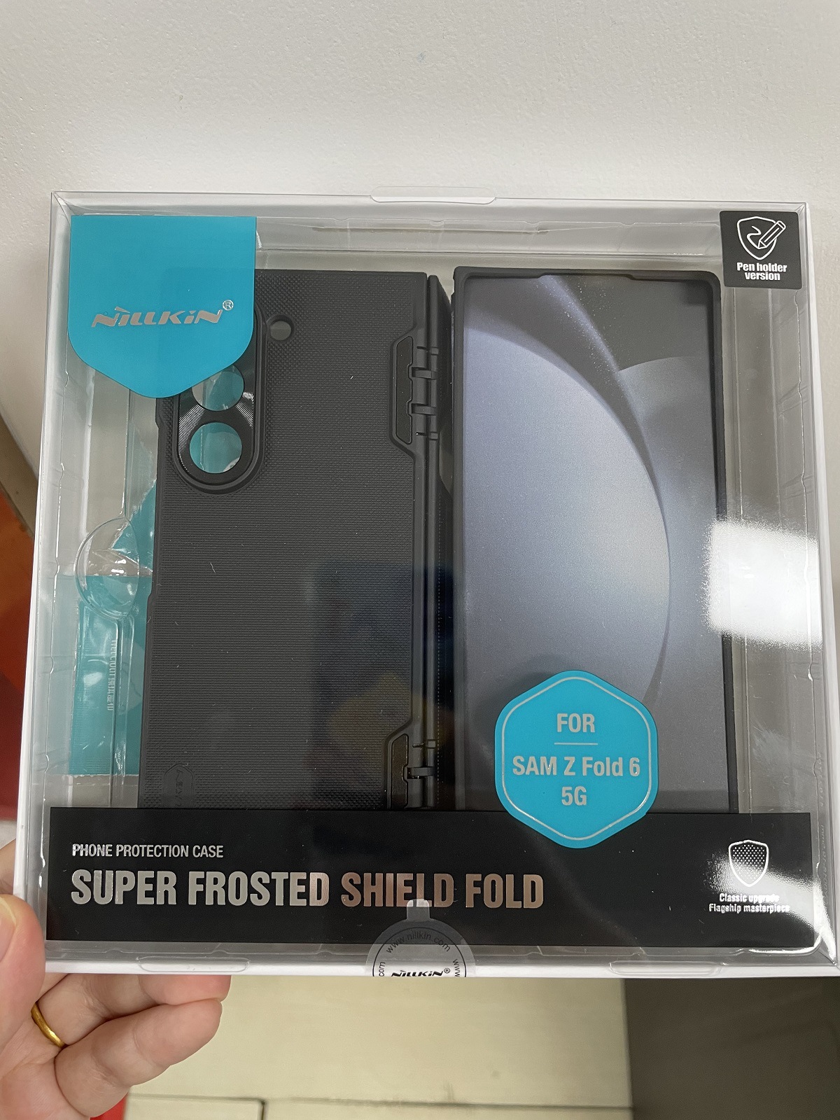 Ốp lưng Nillkin cho Samsung Z Fold 6 5G, vỏ bảo vệ mờ có khe cắm bút — Tấm chắn mờ FOLD (kiểu ống đựng bút) màu đen, Lá chắn mờ FOLD (kiểu ống đựng bút) màu xanh lam, Lá chắn mờ FOLD (kiểu ống đựng bút) màu xanh lá cây, Phiên bản đặc biệt không làm chi tiết 18