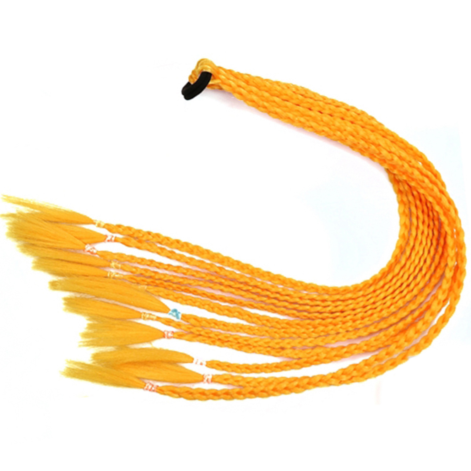 Inventario al por mayor colorido trenzas de tres hebras africanas trenzas sucias trenzas de caballo recogidas en stock Inventario