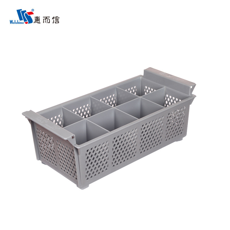 惠而信酒店厨房酒楼餐具分类四格刀叉盘刀叉篮啤酒筐八格筛筷子篮|ru