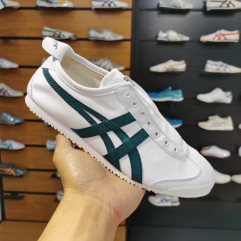 Canvas-white dark green