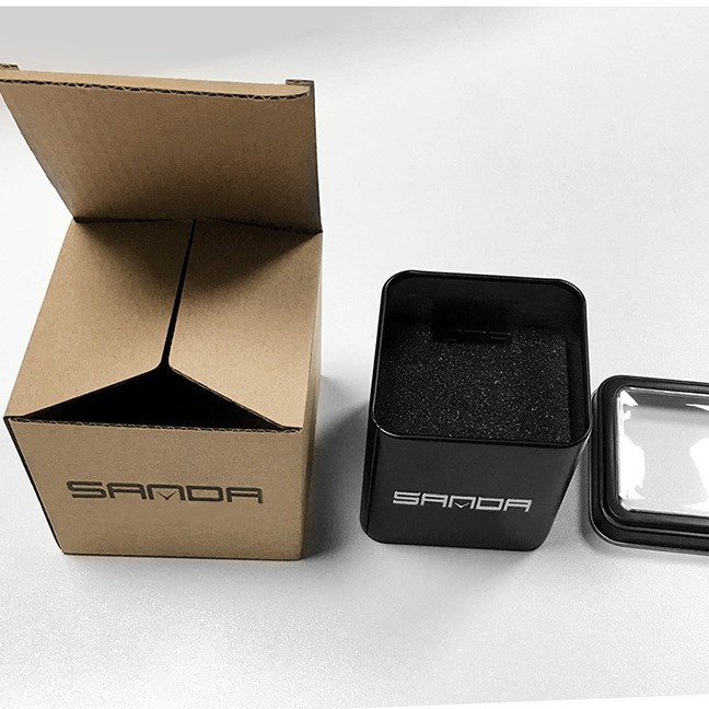 SANDA reloj caja de hierro caja de reloj de regalo