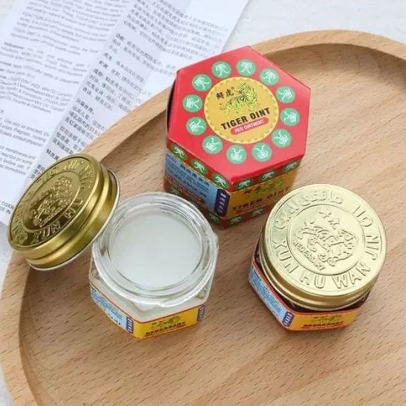 跨境产品19.4克鲟虎清凉膏 老虎清凉膏 中国的薄荷膏舒缓抑菌可用|undefined