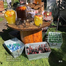容量冰桶网红巨型摆摊移动冰桶加厚特大号商用香槟啤酒冰垒德株