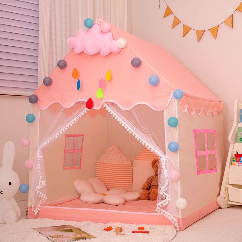 Children's small tent indoor toy house for girls princess castle home house baby play house bed sleeping aid